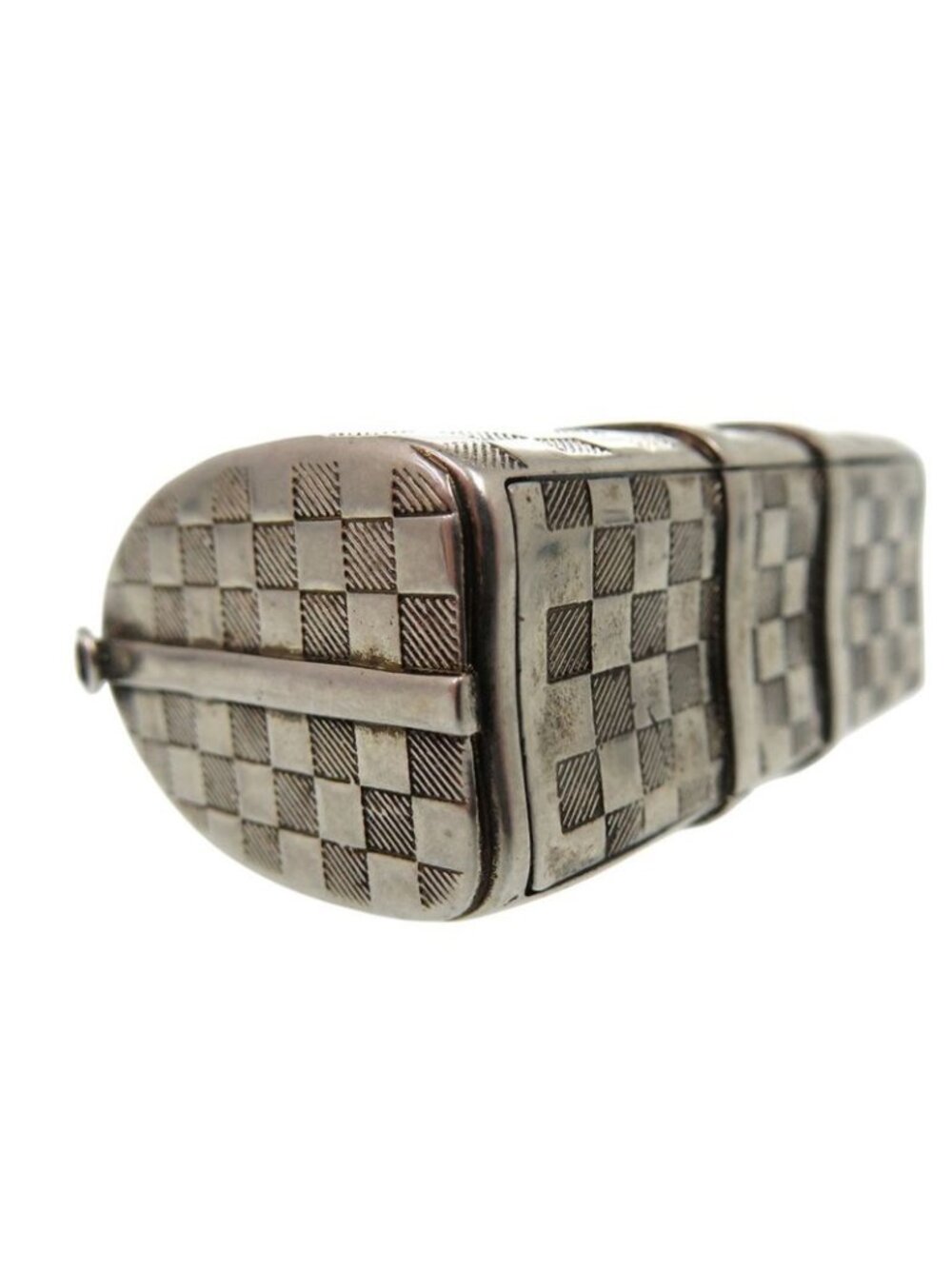 Louis Vuitton The Keepall Charm Damier Key Holder Metal Silver 1158 - Picture 7 of 10